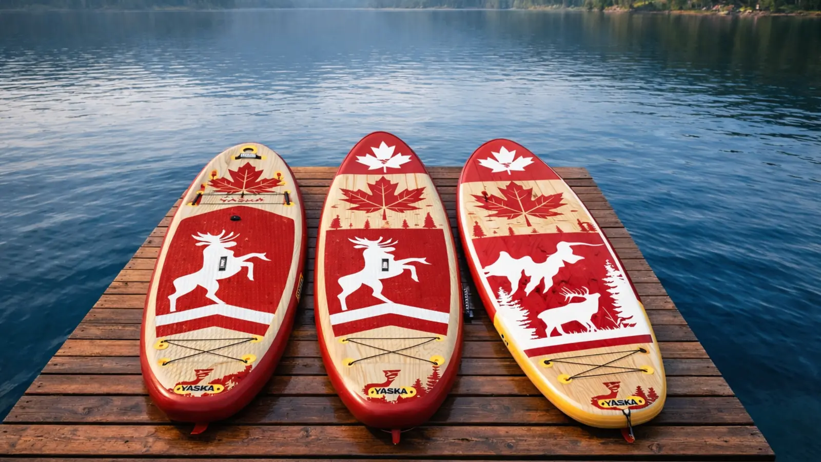 Inflatable SUP-Boards auf einem alpinen See – Kaufberatung Yaska