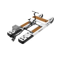 Yaska Water Bike WB-11A – Aufblasbares Wasserfahrrad, Zweifach-Schwimmkörper, Standard-Heckflosse