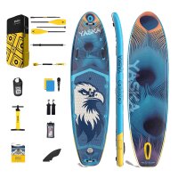 Yaska SUP YS-04 – Aufblasbares Stand Up Paddle Board 335 x 88 x 15 cm