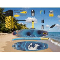 Yaska SUP YS-04 – Aufblasbares Stand Up Paddle Board 335 x 88 x 15 cm