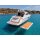 Yaska Yachtplattform 350 – Aufblasbare Badeplattform 3,5 x 1,5 m mit EVA-Teak-Deck