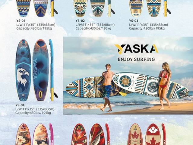SUP Boards auf dem Wasser